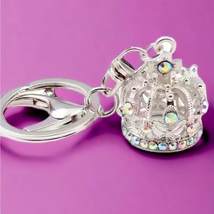 Queen Crown Keychain Bag Charm sparkly